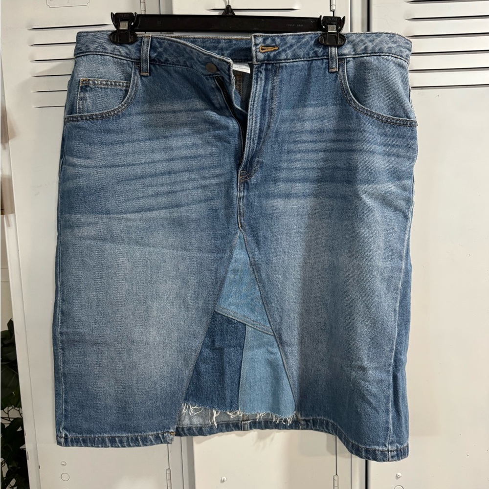 Time and Tru Light Blue Denim Fabric